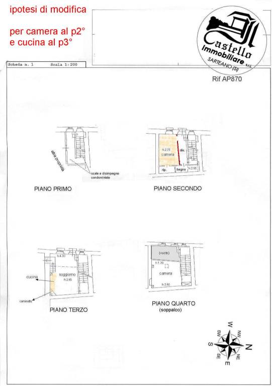 modifica per 2 camere