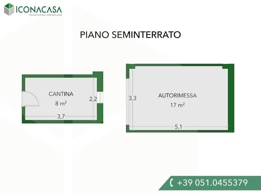 Planimetria cantina e garage