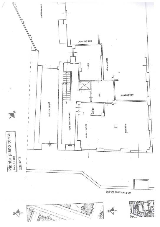 via Cigna 156 Planimetria stato din fatto 1