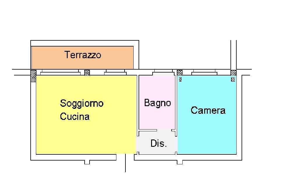 planimetria colorata