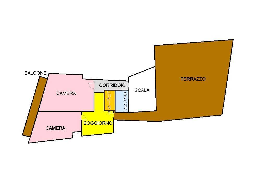 Piantina secondo piano