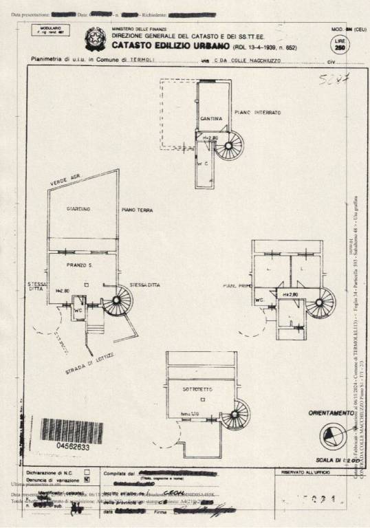 Via dei Tigli Plan 01