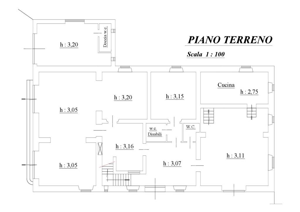 Planimetria piano terreno