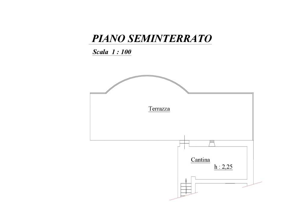 Planimetria piano seminterrato