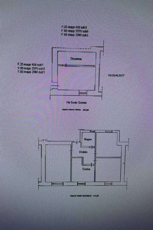 Planimetria 1 — Quadrilocale via Santo Stefano, Centro, Ceccano
