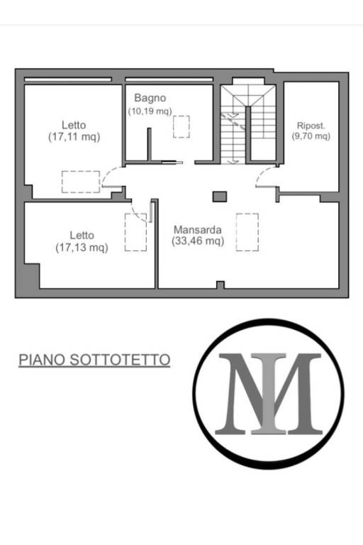 Planimetria Piano Sottotetto