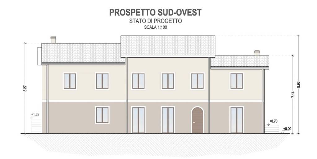 Prospetto sud - ovest