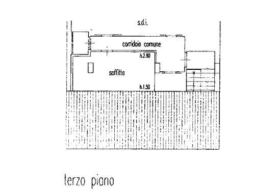 planimetria piano sottotetto