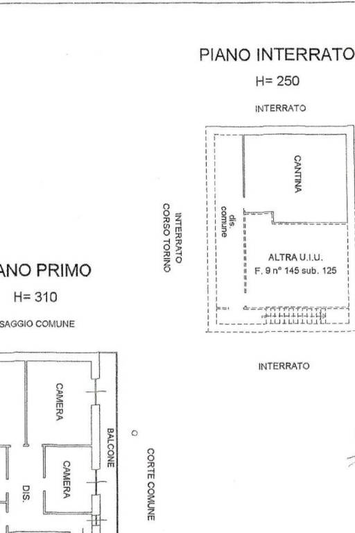 Planimetria Catasto Alloggio Corso Torino 41 _page