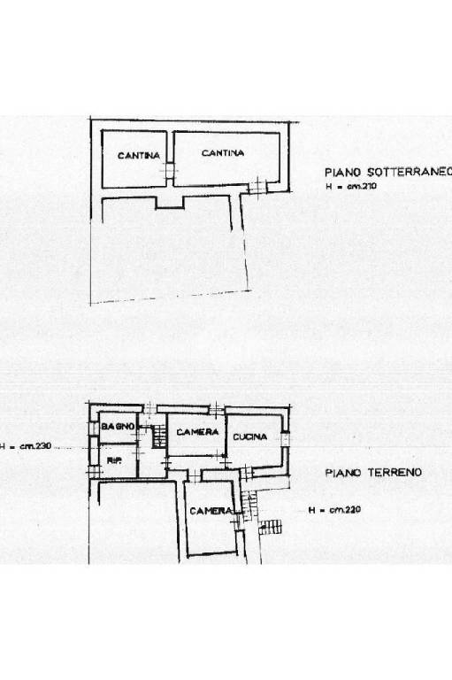 planimetria abitazione + cantina