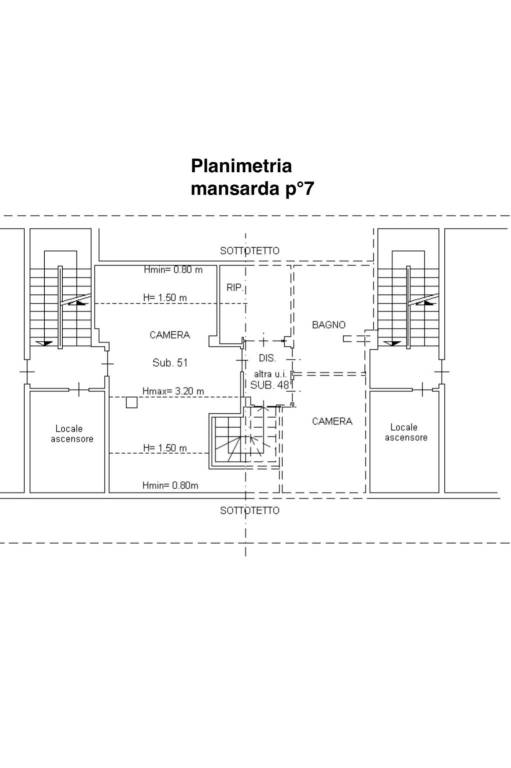 Planimetria mansarda p°7