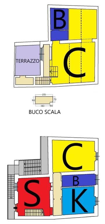 PIANTA PIANO ABITATIVO e SOTTOTETTO