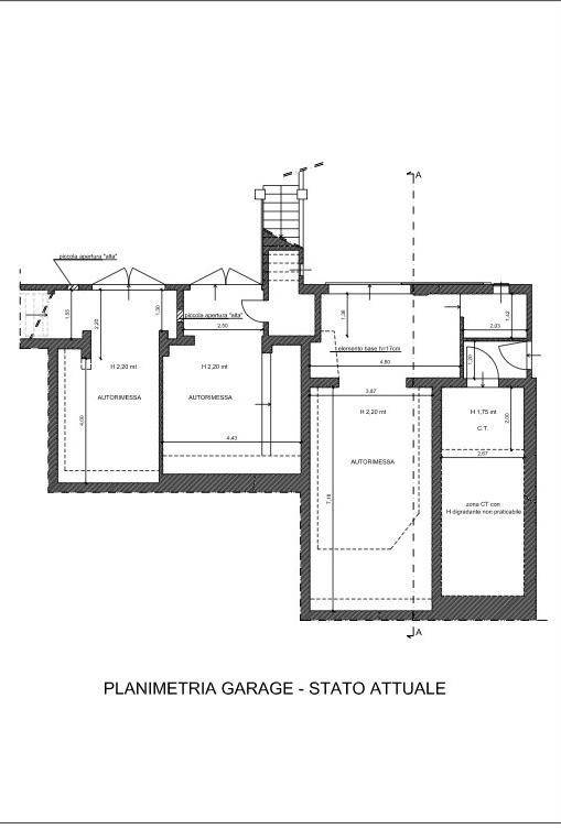 tav.06 garage p.semint1 attuale pianta