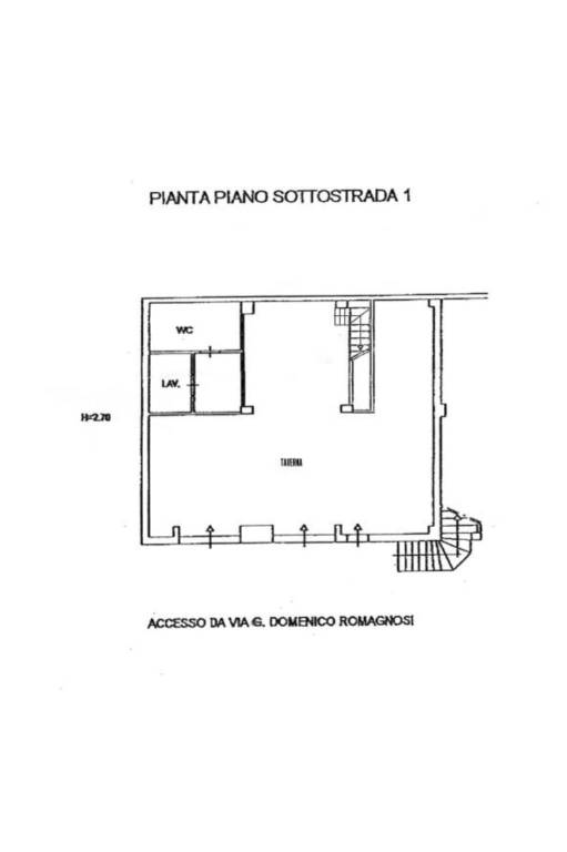 piano seminterrato