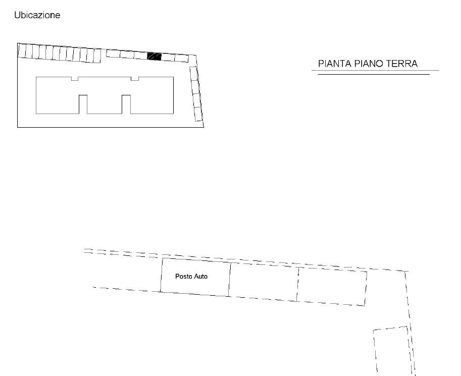 Planimetria posto auto stralcio