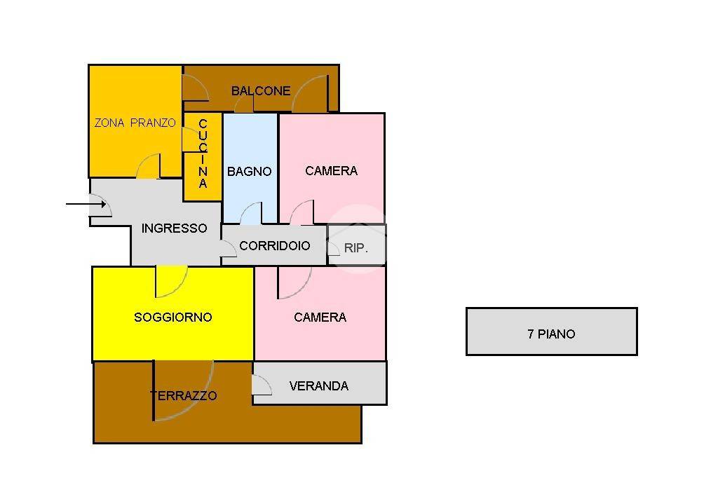 piant. din. C.so Vittorio Emanuele, 406