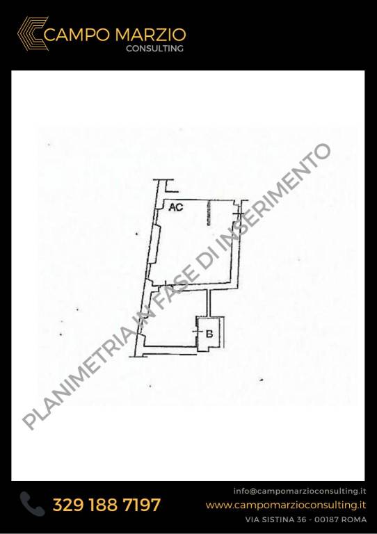 PLANIMETRIA IN FASE DI INSERIMENTO