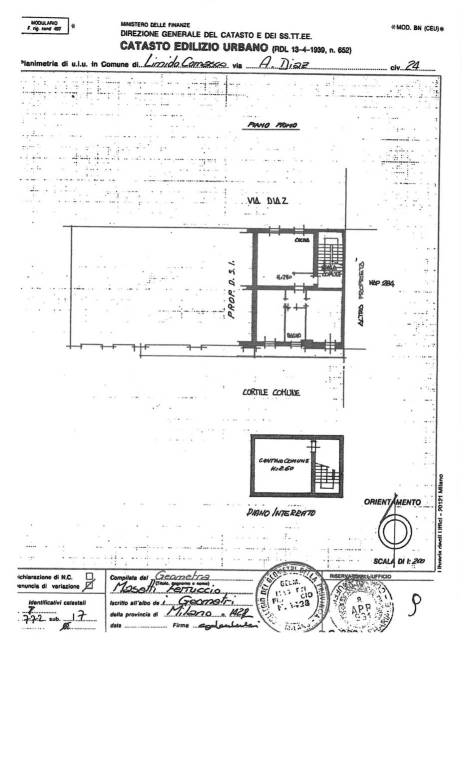 CATASTO EDILIZIO LUCA PIOLTELLI 1