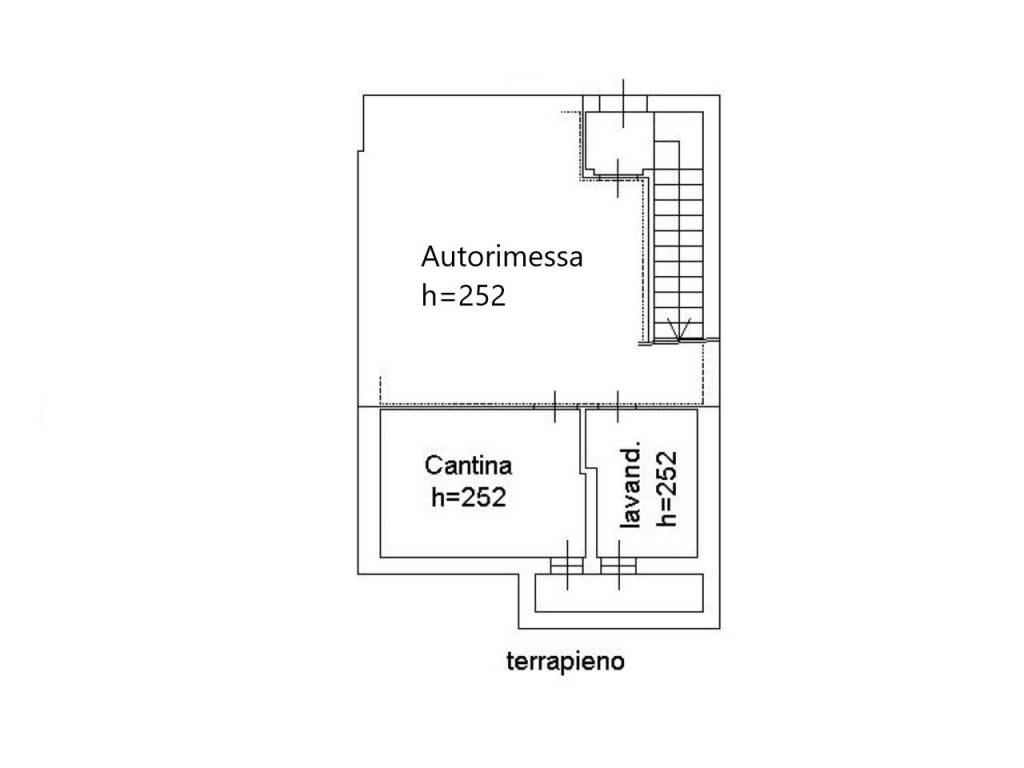 Plan CA.1796 piano seminterrato