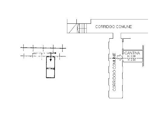 Planimetria cantina e solaio