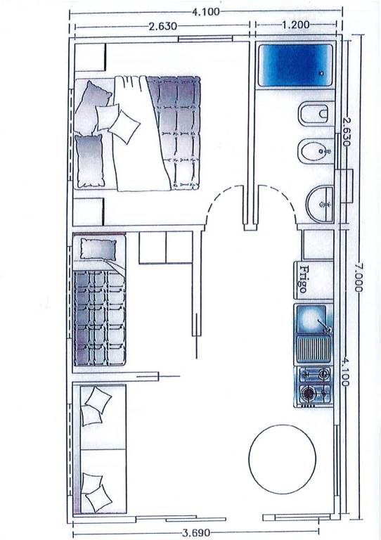 Planimetria House Boat 1