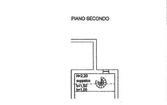 Planimetria piano secondo