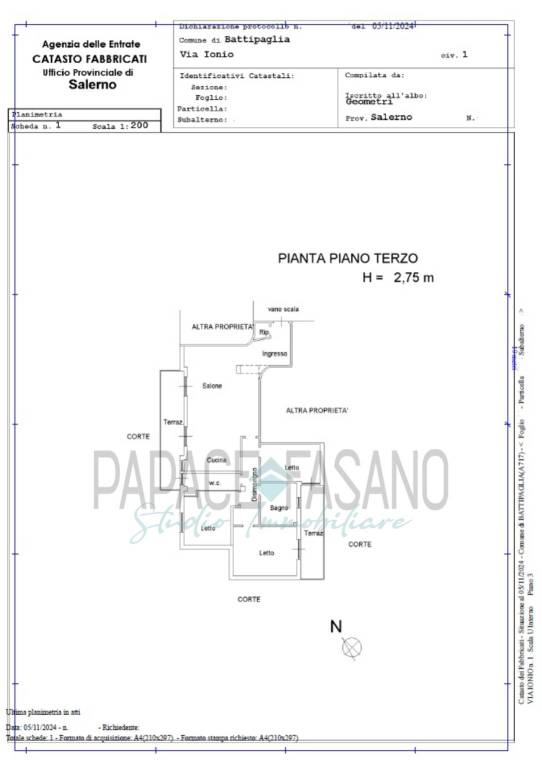 PLANIMETRIA CATASTALE PER CLIENTI 1