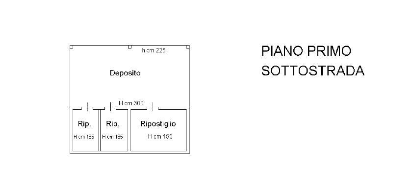 planimetria piano sottostrada