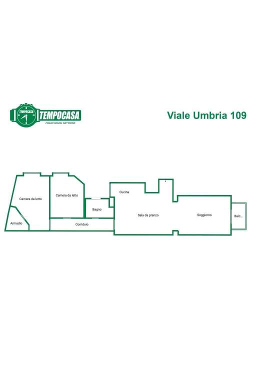 Planimetria Viale Umbria 109