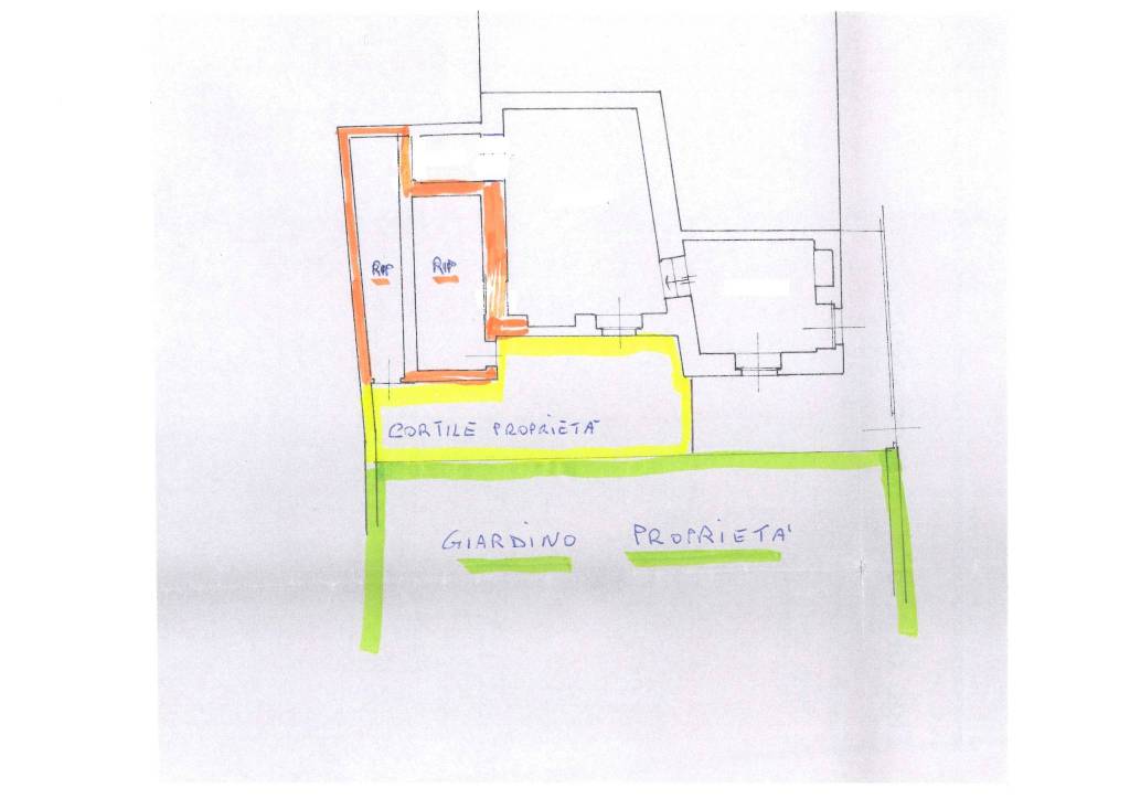 Disegno ripostigli seminterrato con colori 1