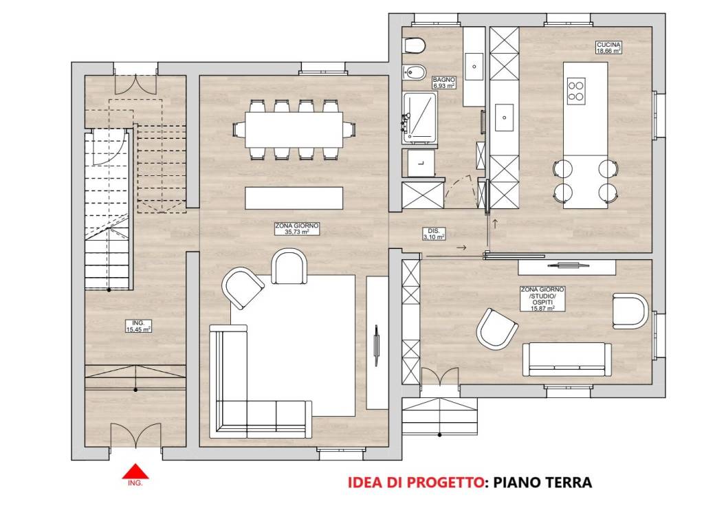 PLANIMETRIA DI PROGETTO PT VIA SGAMBATI 4