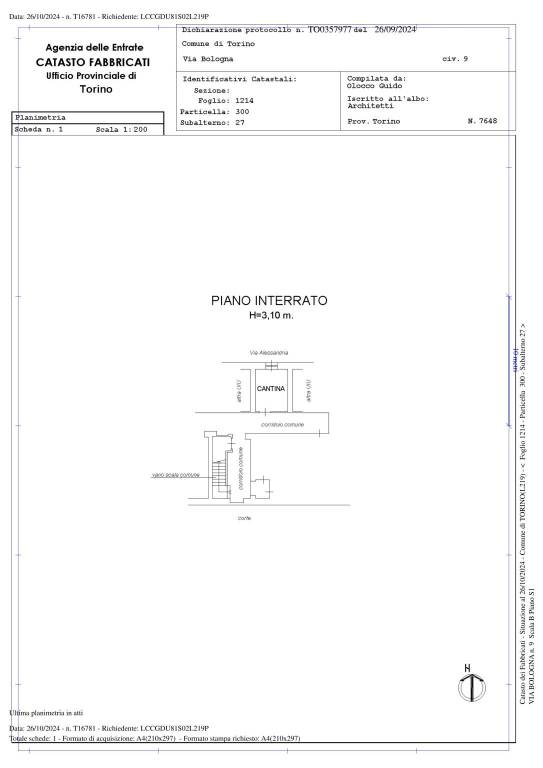 PLANIMETRIA CATASTALE_CANTINA 1