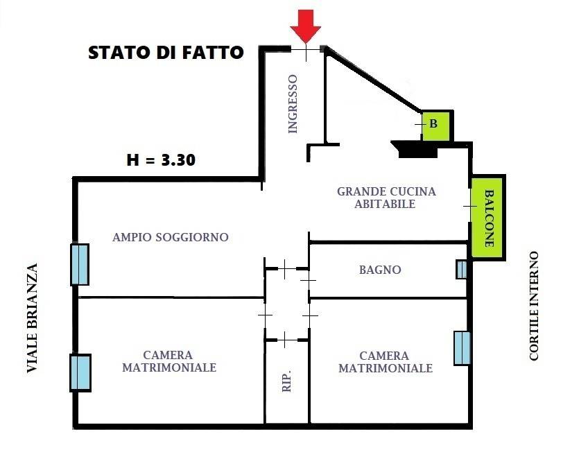 progetto 3 camere matrimoniali