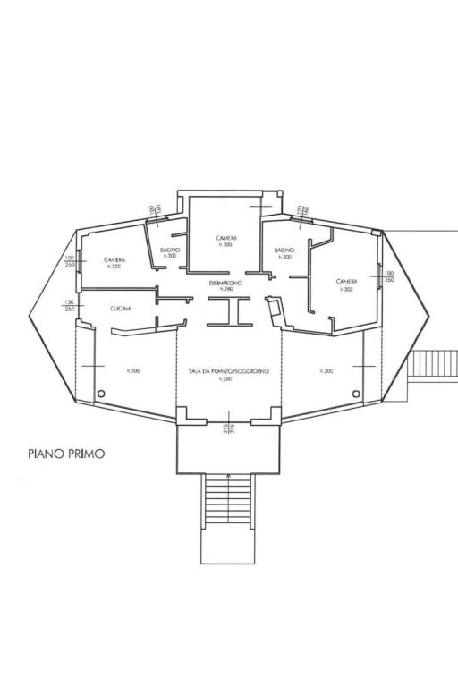 Plan CA.1800 piano primo