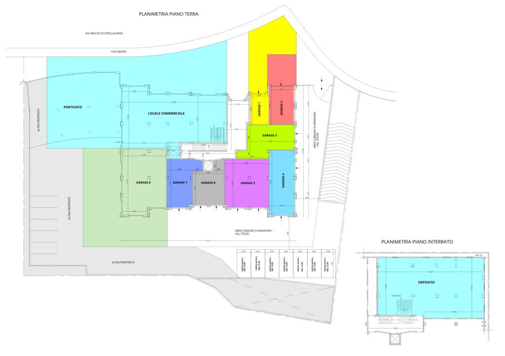 Planimetria box e locale