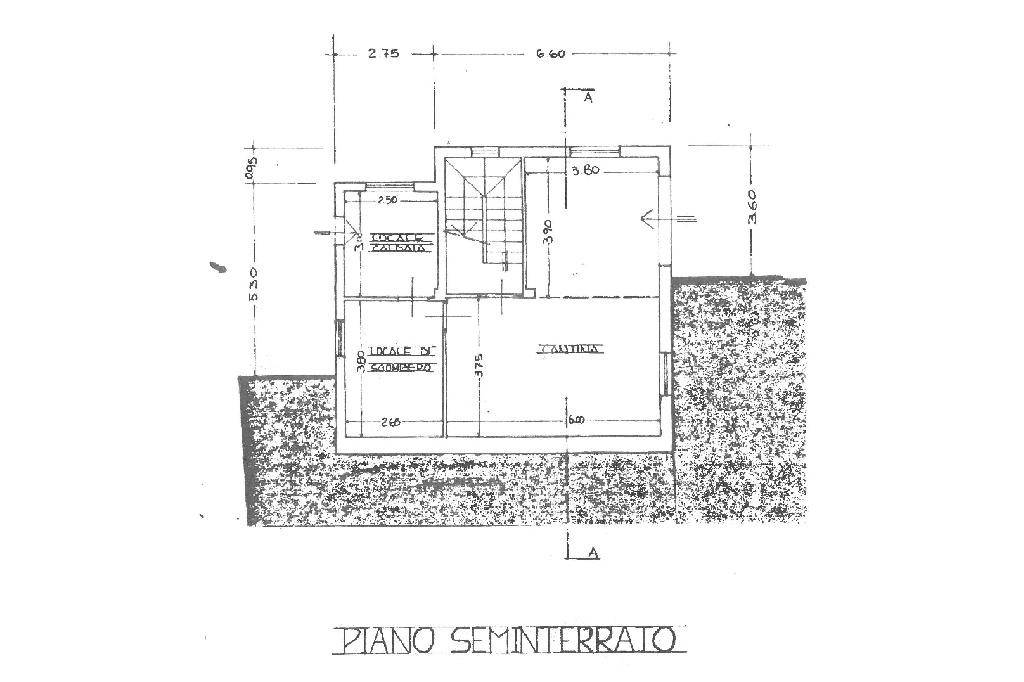 Planimetria piano seminterrato