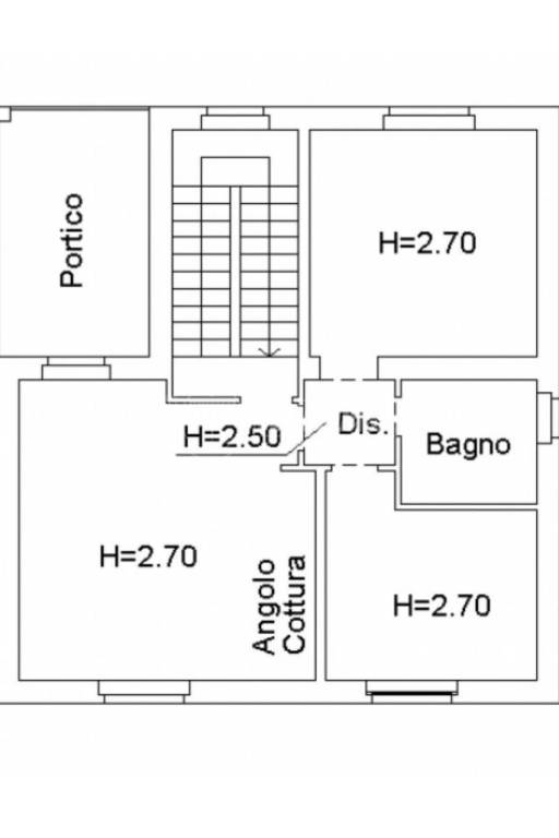 Planimetria abitazione piano primo