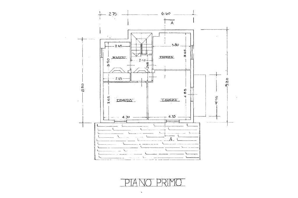 Planimetria piano primo