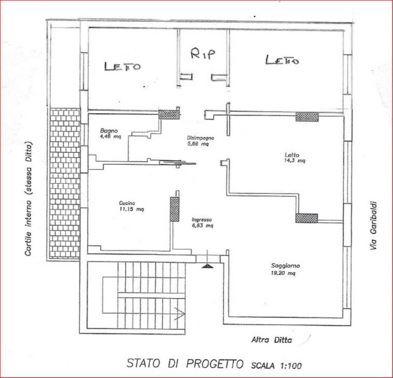 foto plan affitto via garibaldi