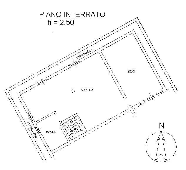 Planimetria Piano seminterrato