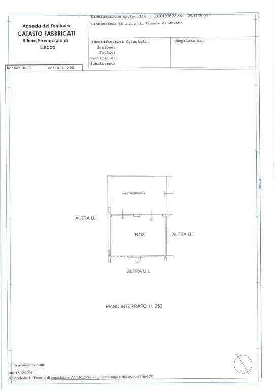 planimetria box