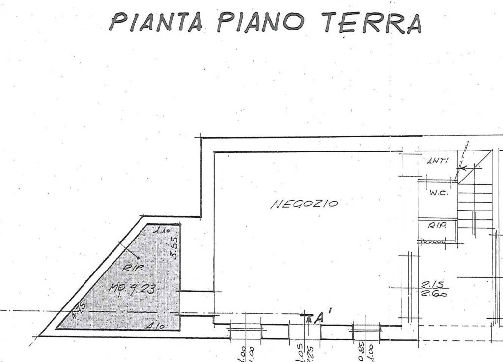 Planimetria negozio