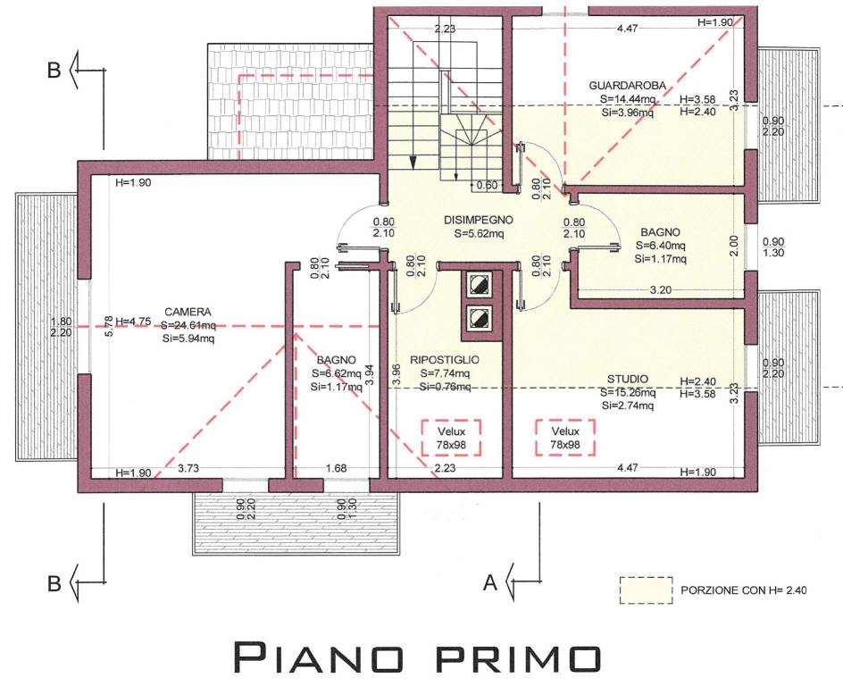 planimetria piano primo