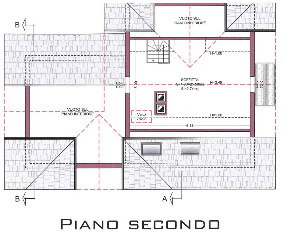 planimetria piano secondo