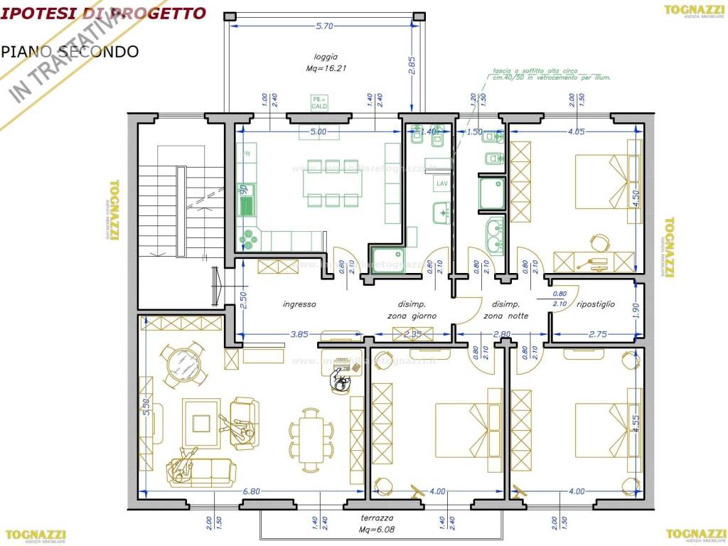 IPOTESI DI PROGETTO - Piano Secondo