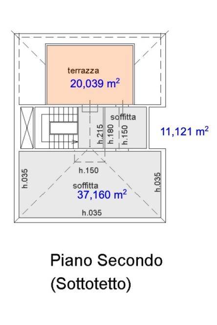 piano secondo mq