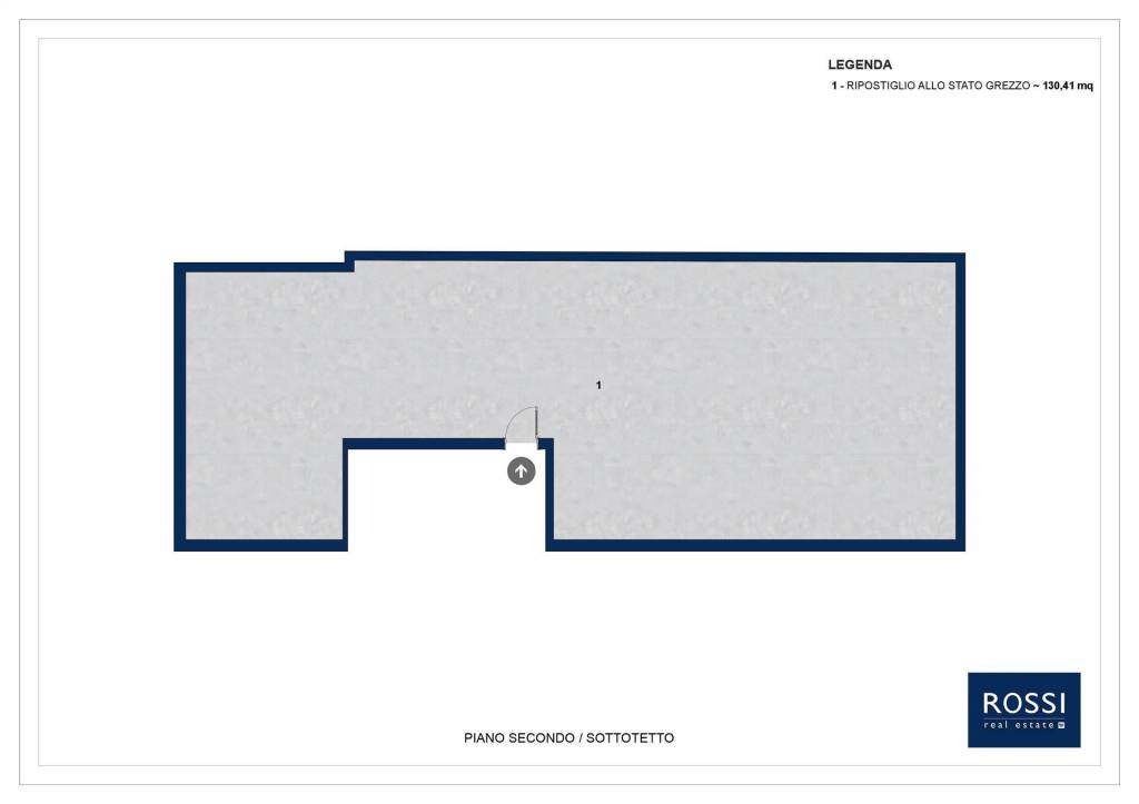 Planimetria commerciale sottotetto