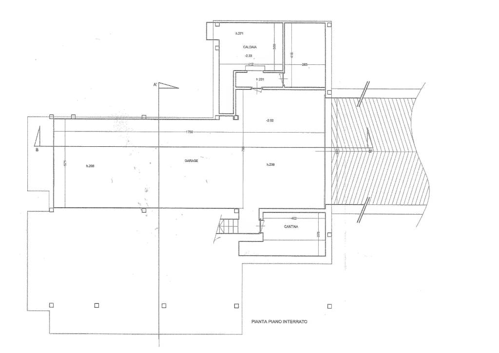 planimetria piano interrato