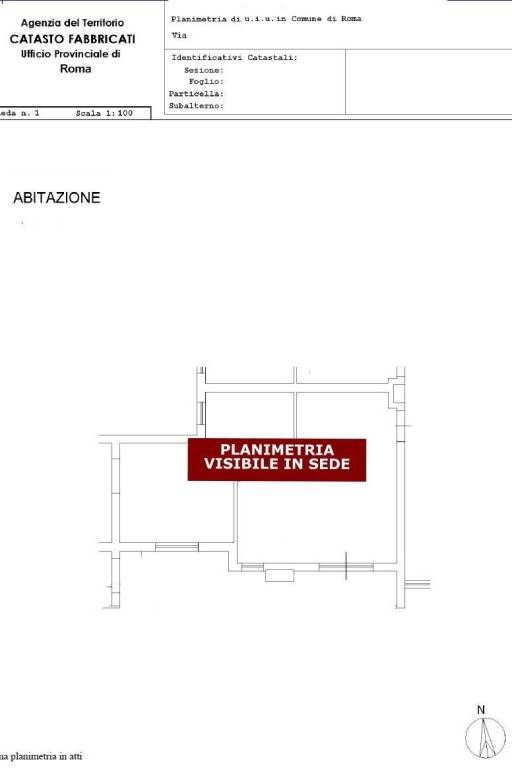 Planimetria visibile in sede