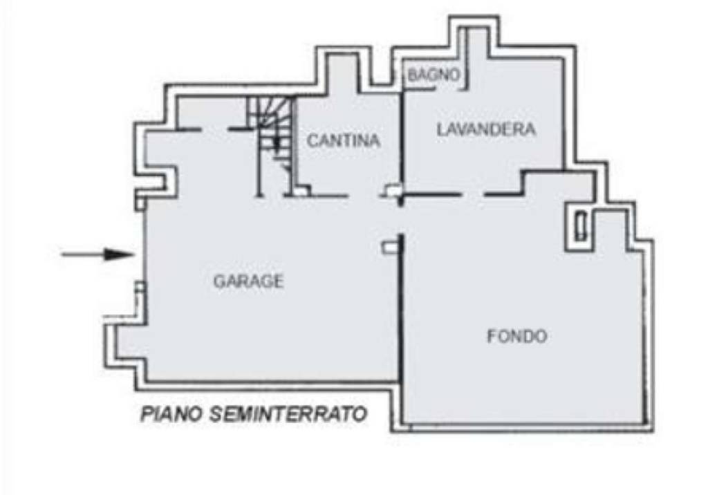 Planimetria piano seminterrato